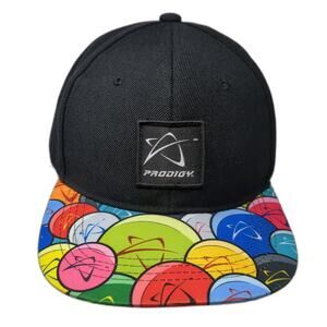 Prodigy Snapback Cap Multi One Size Adjustable Embroidered Vented Holes 6 Panel